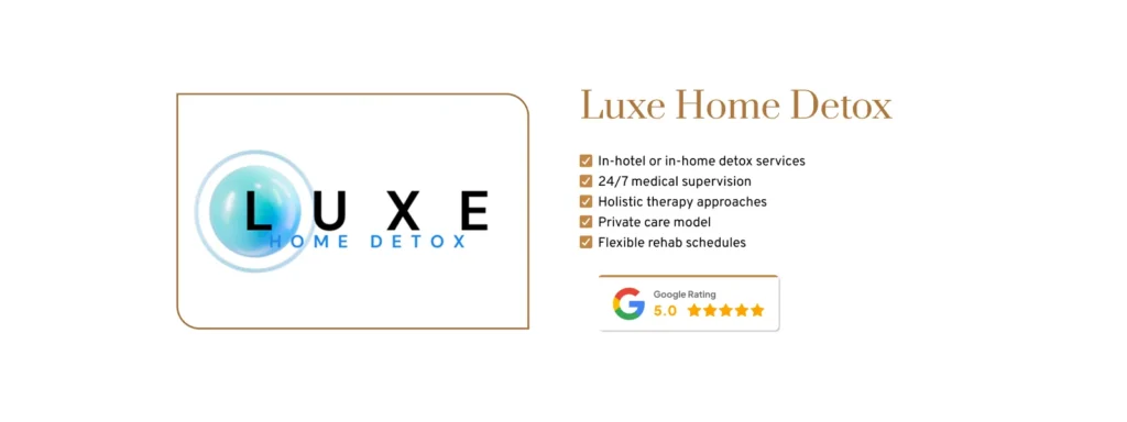 Luxe Home Detox center in miami